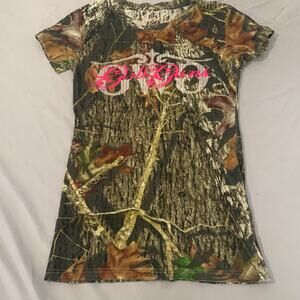 Girls With Guns (GWG) Camo T‑Shirt – Size M  – 100% Cotton